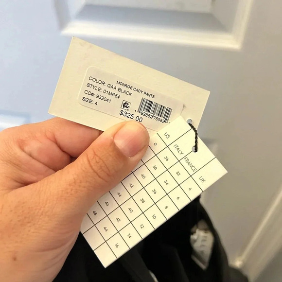 Milly monroe cady pants black sz 4 - Picture 4 of 5